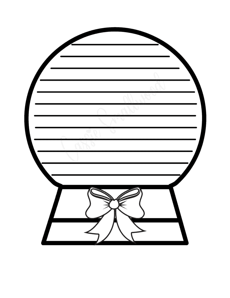 printable snow globe template