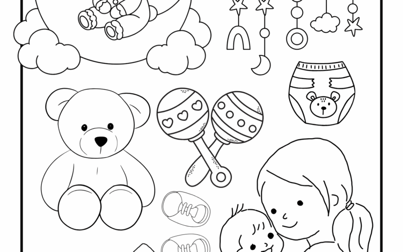 7 Free Printable Baby Coloring Pages