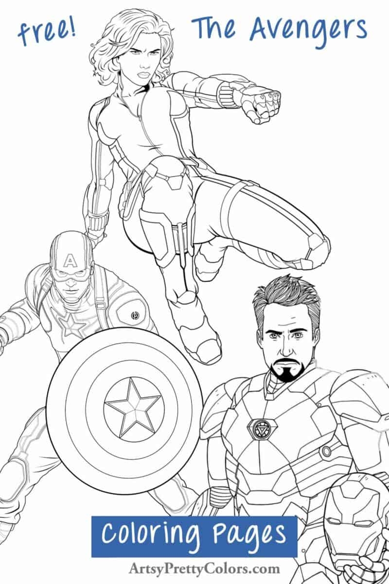 marvel printable coloring pages