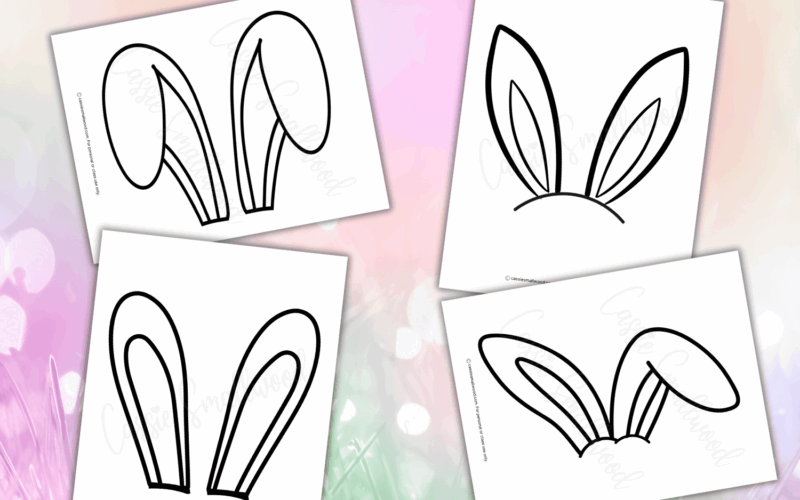 8 CUTE Bunny Ear Templates Cassie Smallwood