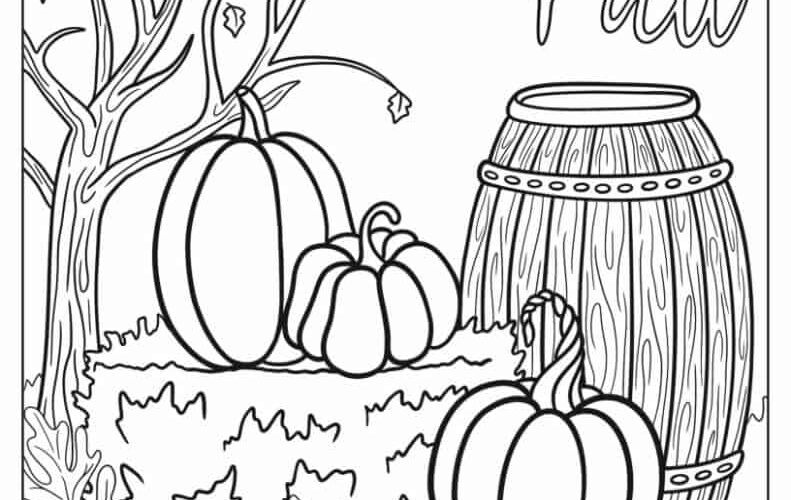 82 Autumn Fall Coloring Pages Free PDF Printables