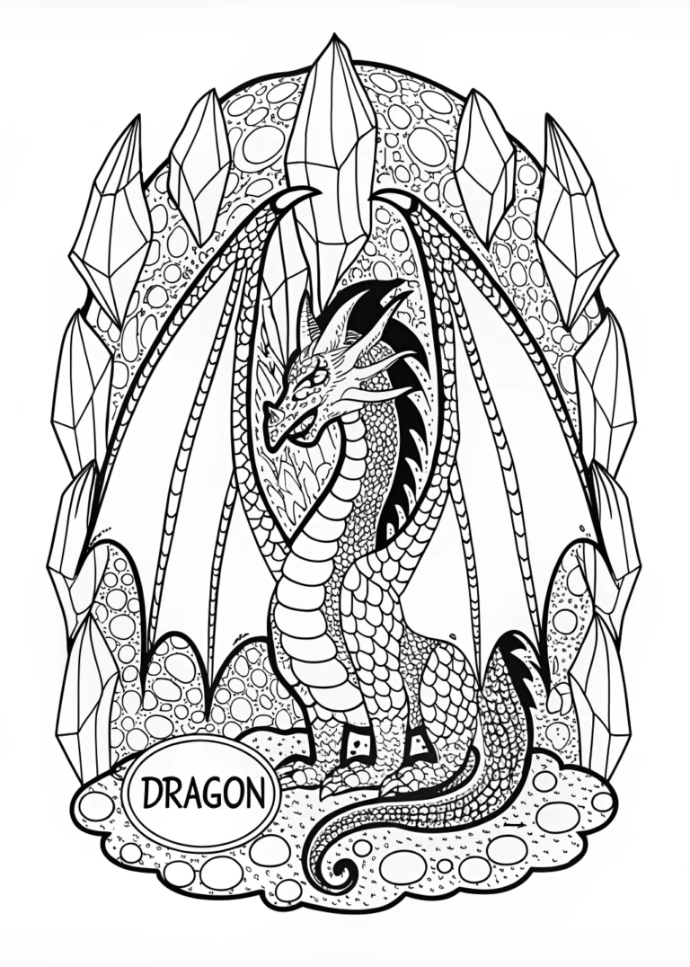 free printable coloring pages dragons