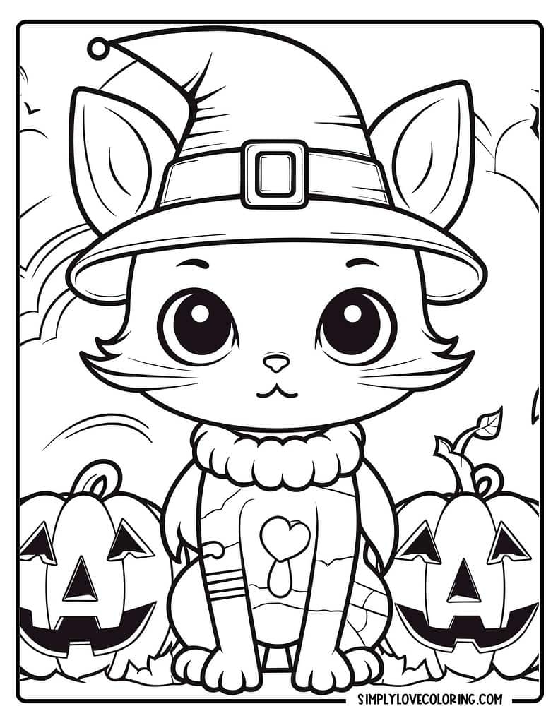 free printable halloween color sheets