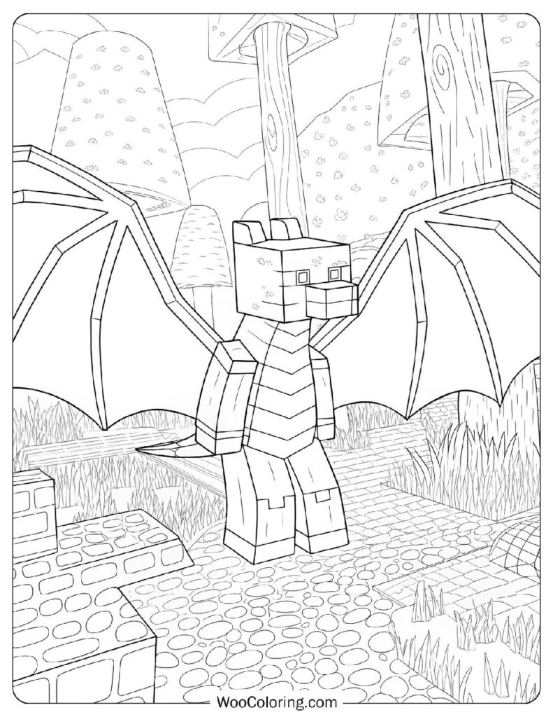 free minecraft coloring pages printable