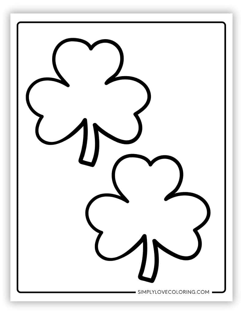 free printable shamrock template