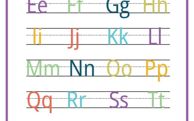 ABC Chart Alphabet Printable Free Resources