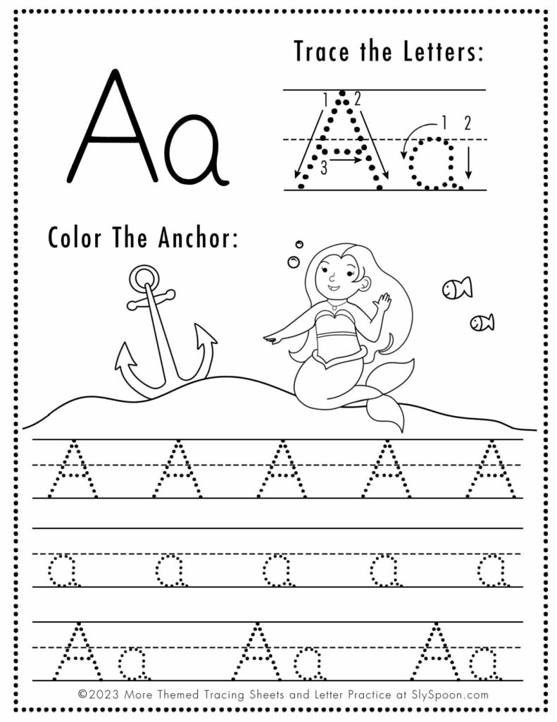 free printable letter tracing