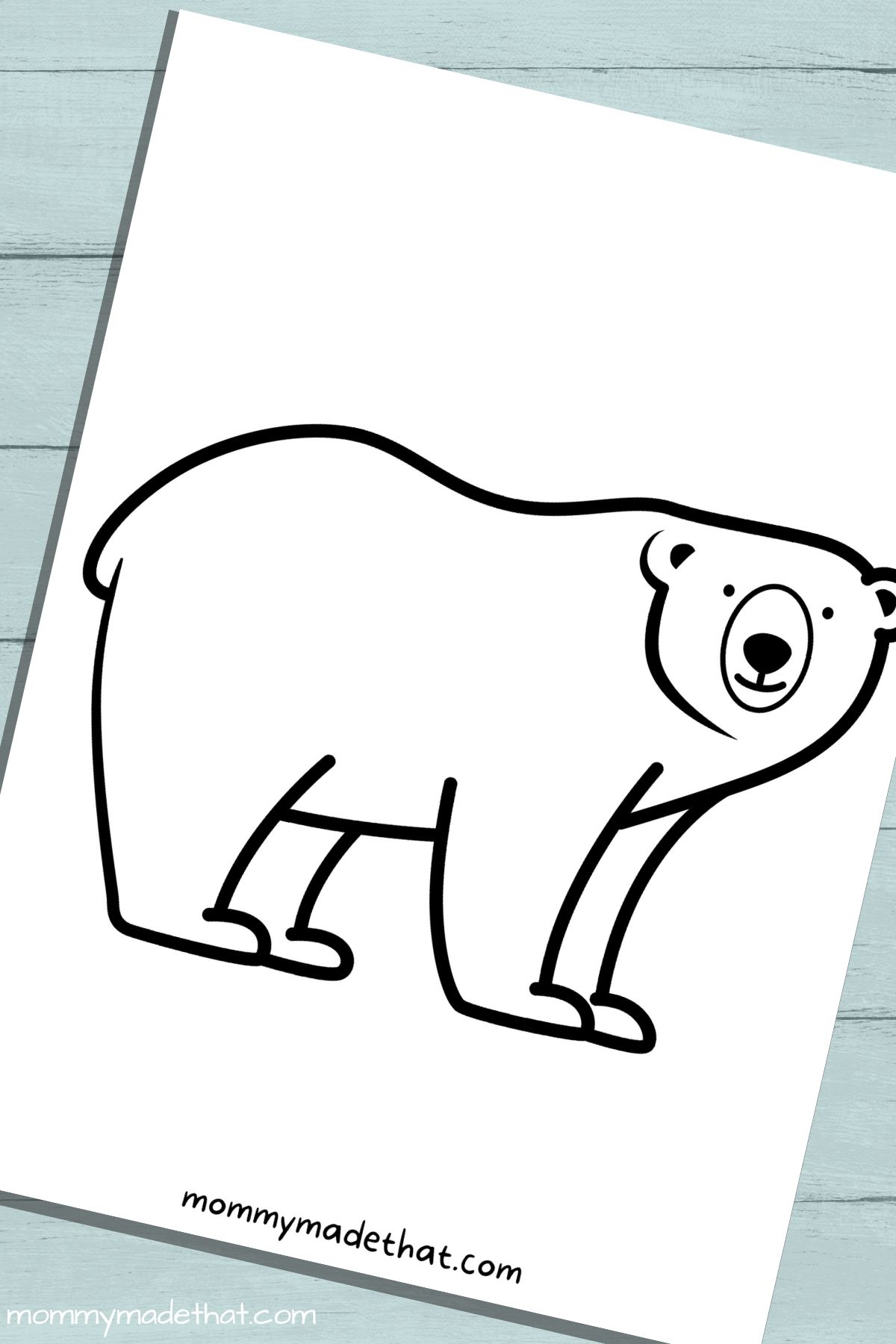 printable bear template