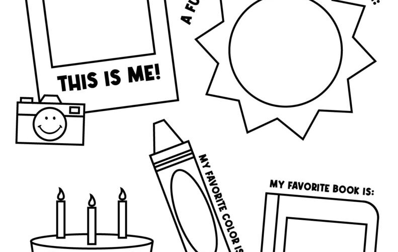 All About Me Printable Worksheets 50 FREE Printables Printabulls