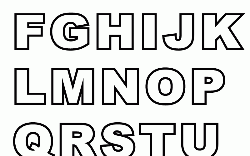 Alphabet Capital Letters Coloring Page A Free English Coloring Printable