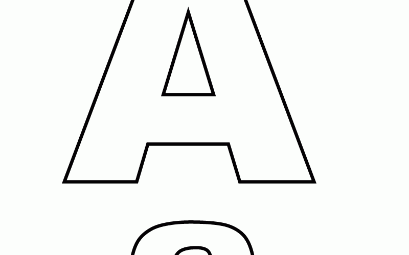 Alphabet Letter A Coloring Page A Free English Coloring Printable