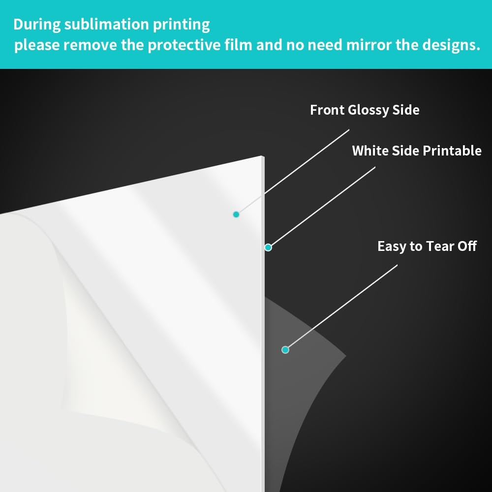 Amazon PYD Life 4 Pack Sublimation Acrylic Blanks Sheets 12 X 12 White 1 6 Thick 4 Mm Custom Name Plates For Stanley 40 OZ Tumblers Acrylic Sheets For Xtool Glowforge 40 W Cutting DIY Projects 