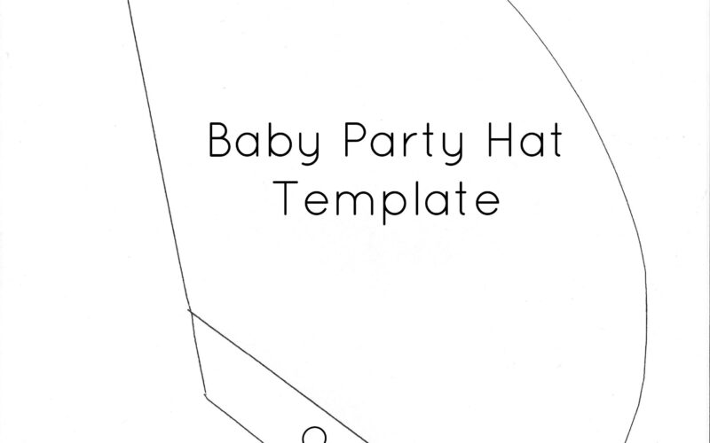 Baby Party Hats And FREE Printable Template The Crazy Craft Lady