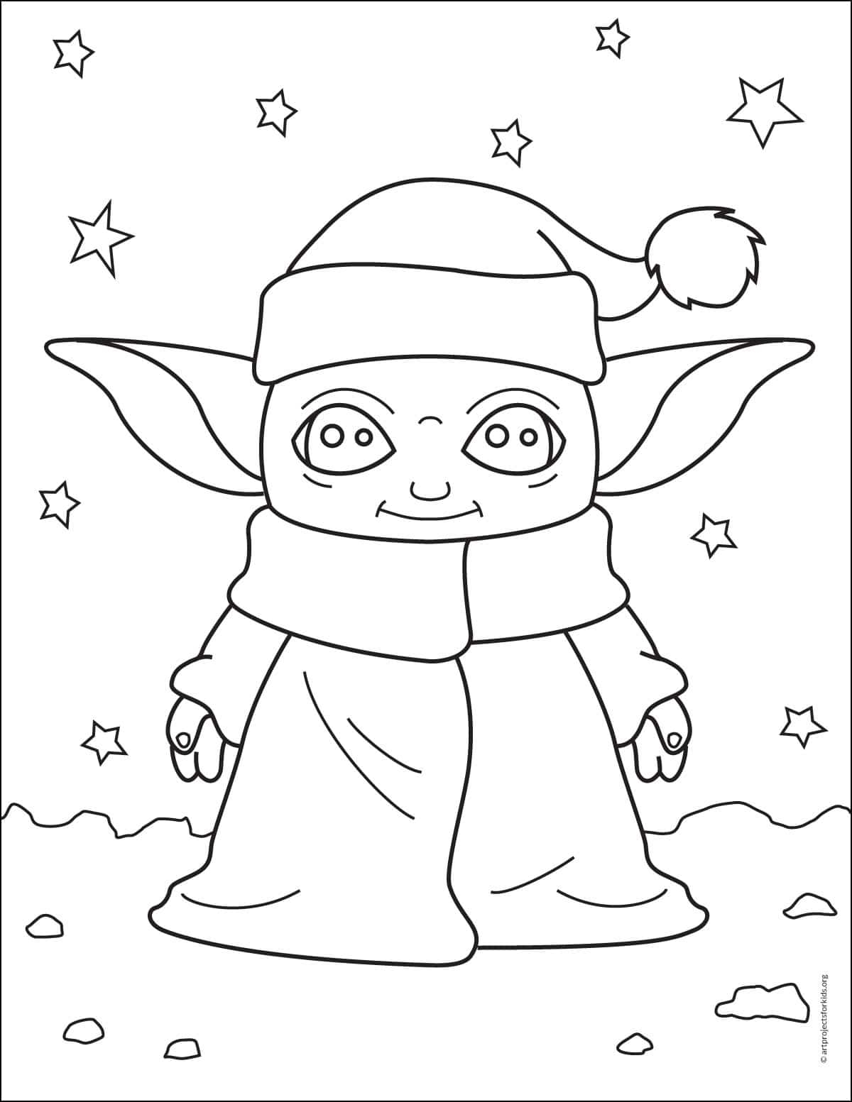 yoda printable coloring pages