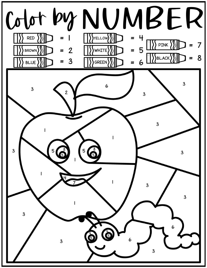 printable number coloring printable number coloring