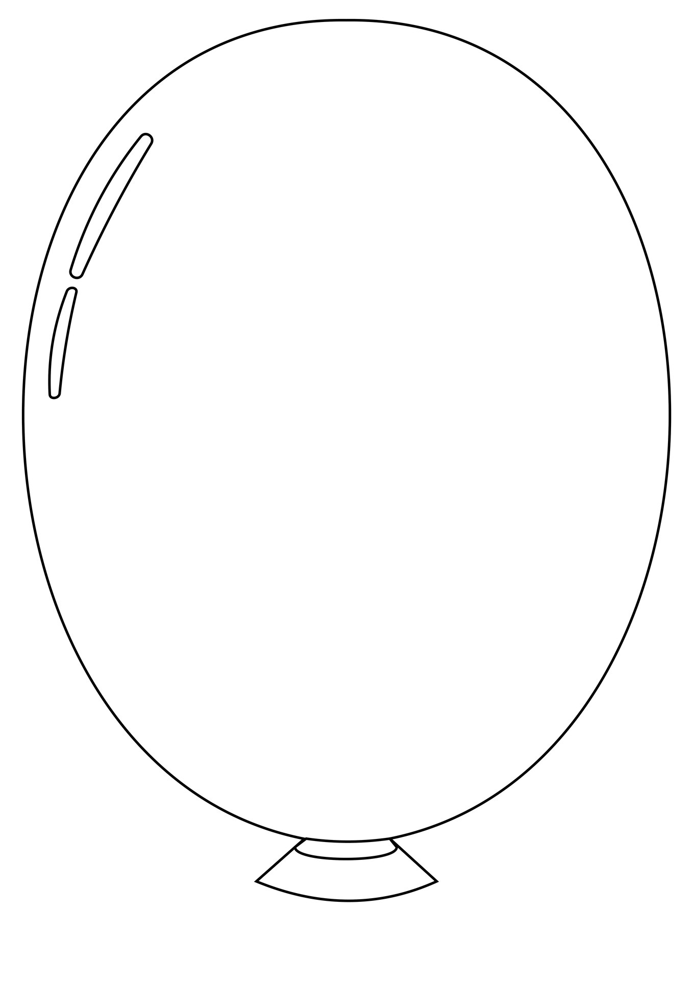 balloon template printable