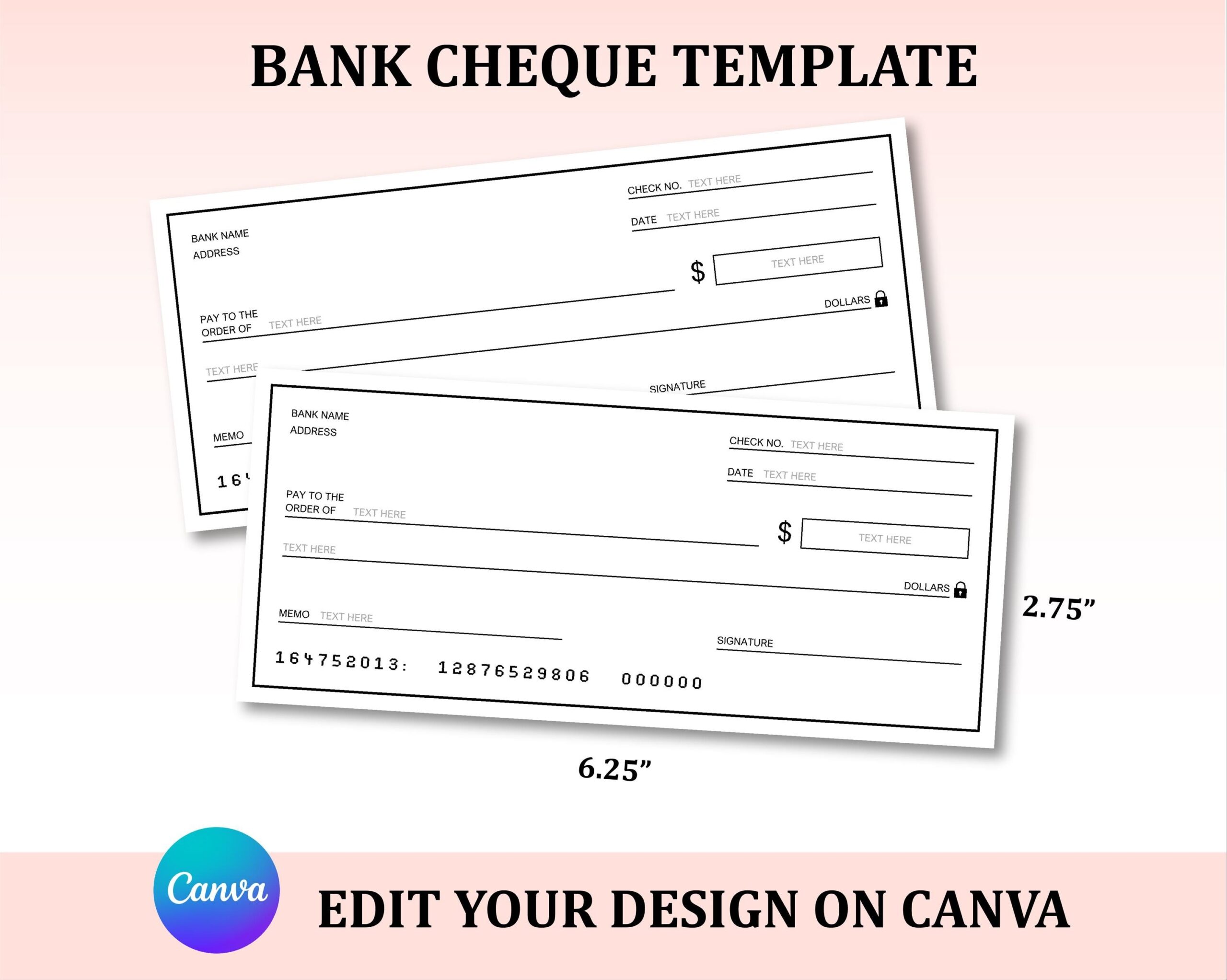 blank check template printable