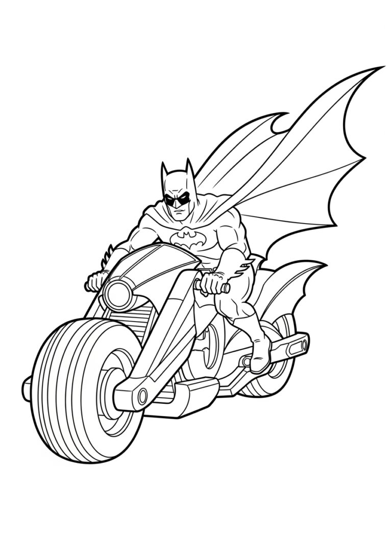Batman Coloring Book Page Printable Fun For Kids Diy magazine
