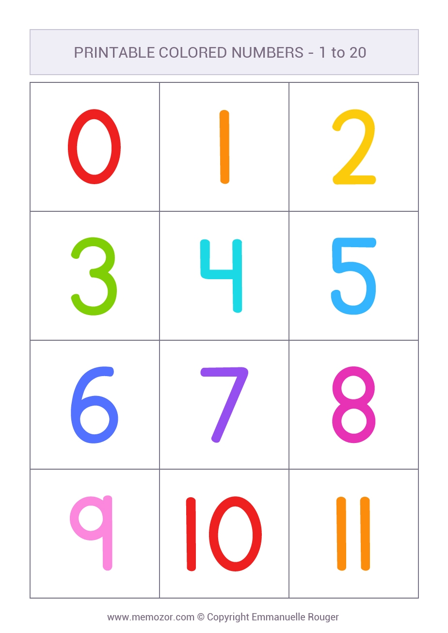 Printable Colorful Numbers Stave Barry Printable Colorful Numbers Stave Barry