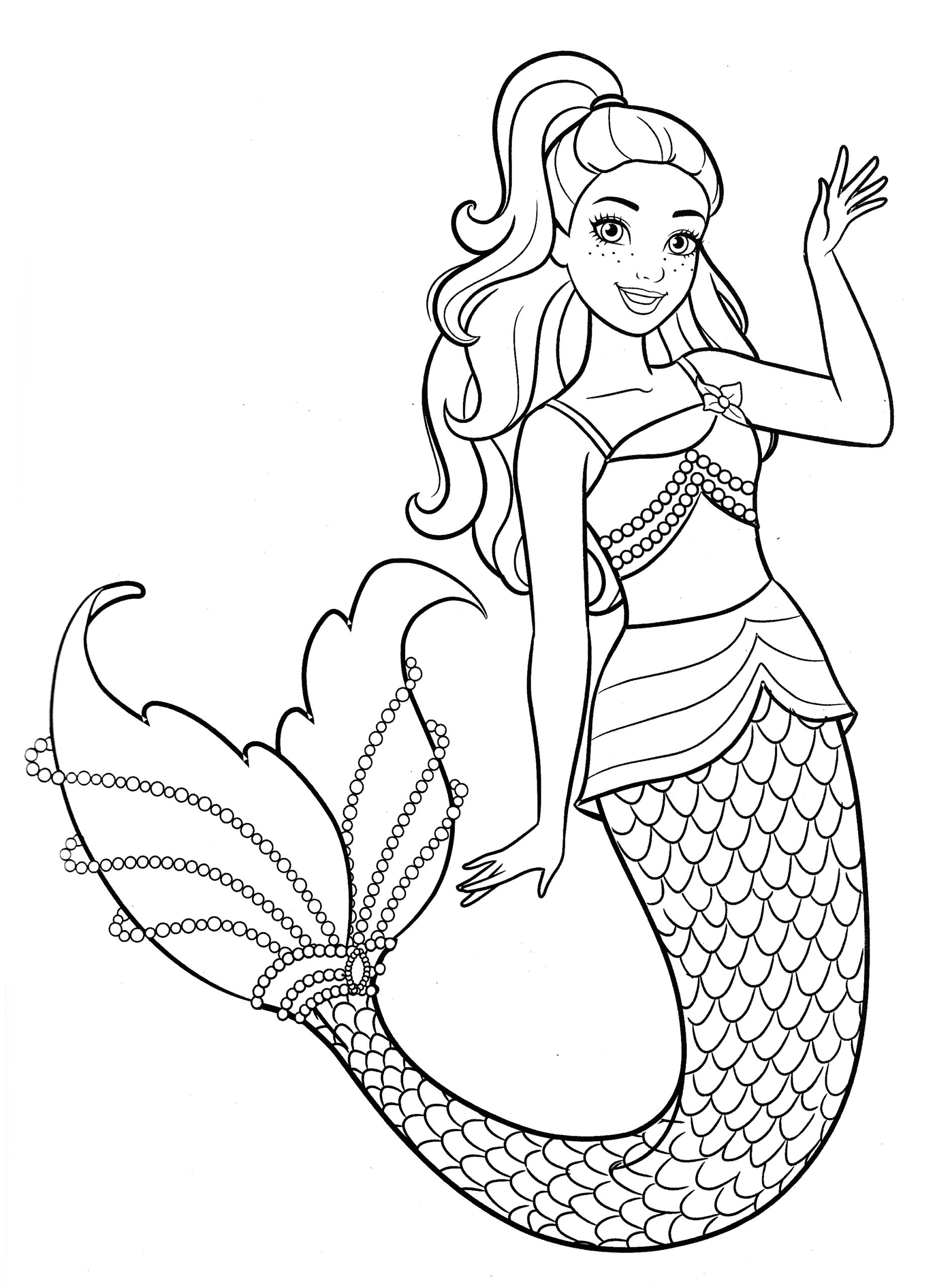 free printable coloring pages barbie