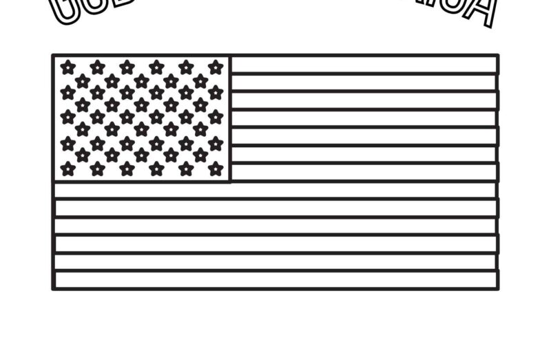 Best 10 American Flag Coloring Pages Little Sprout