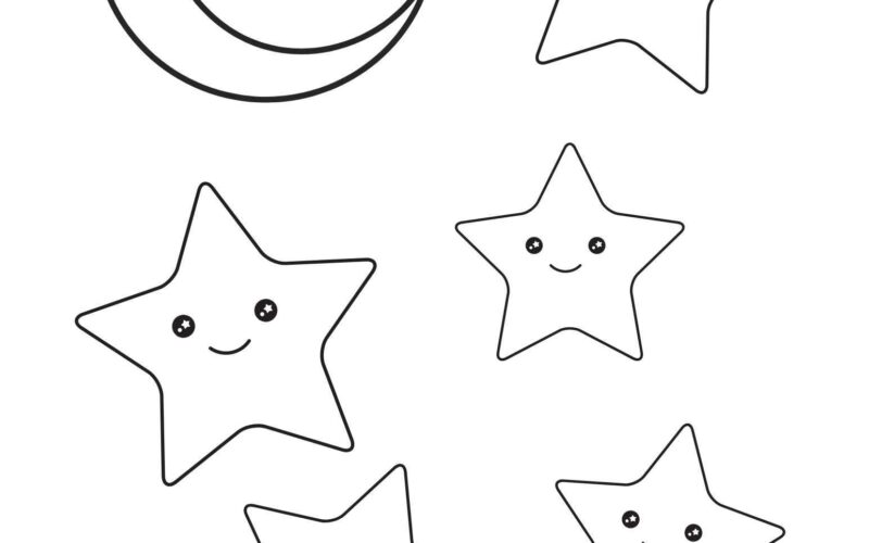Best 10 Star Coloring Pages Little Sprout Art