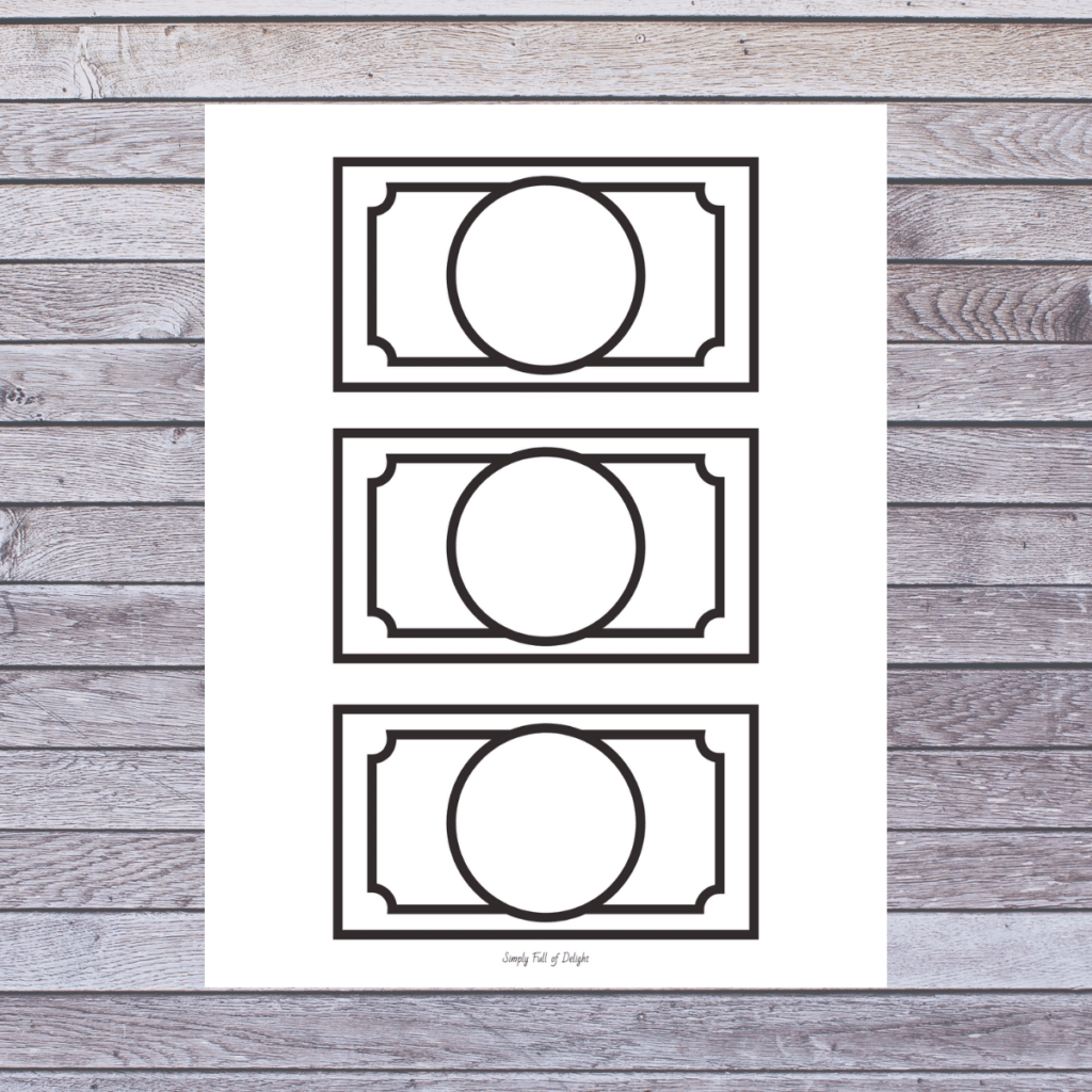 money template printable