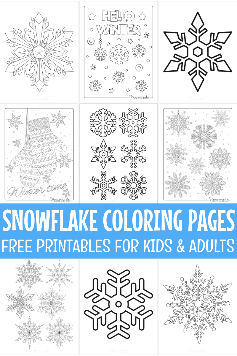 snowflake template free printable