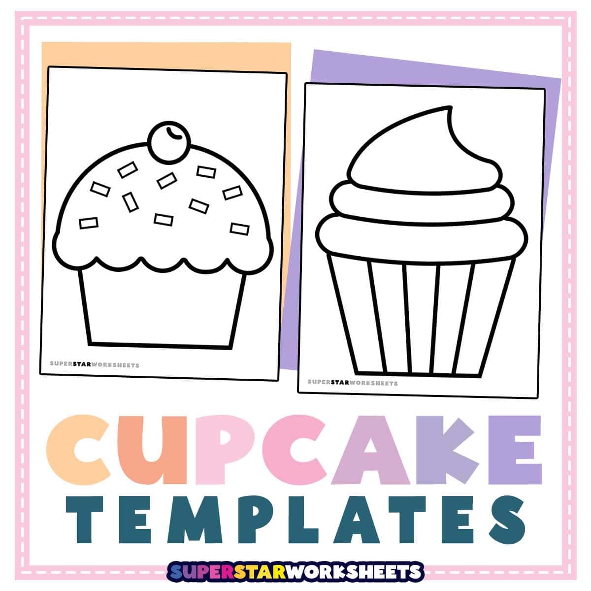 Birthday Cake Coloring Pages Free Printables Superstar Worksheets