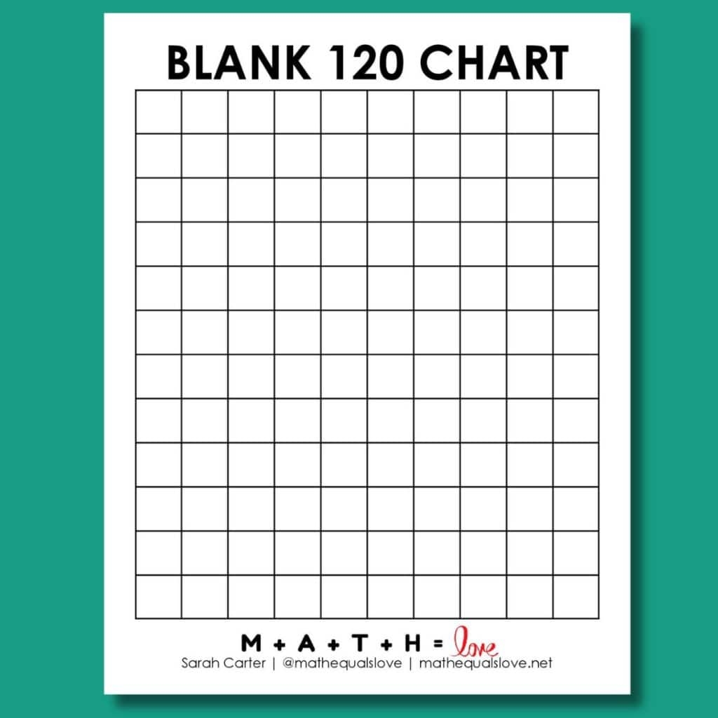 120 chart printable