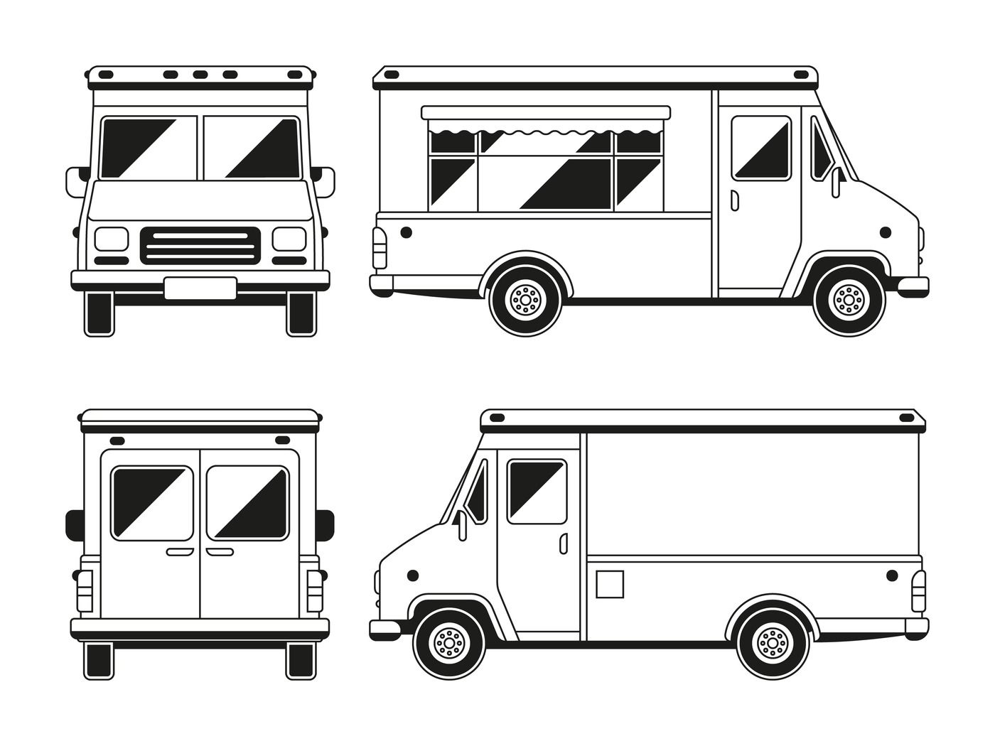 food truck template printable