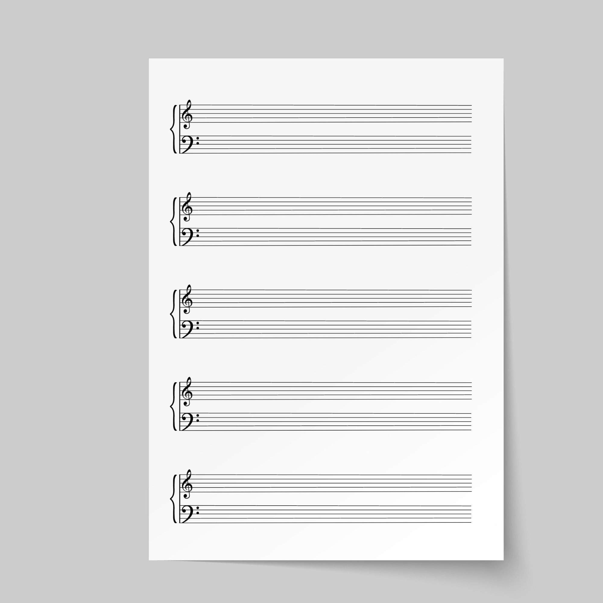 printable blank piano sheet music