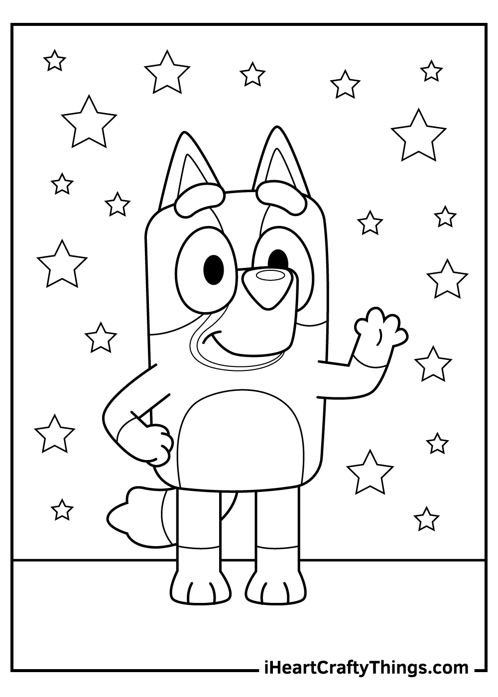 free printable bluey coloring pages
