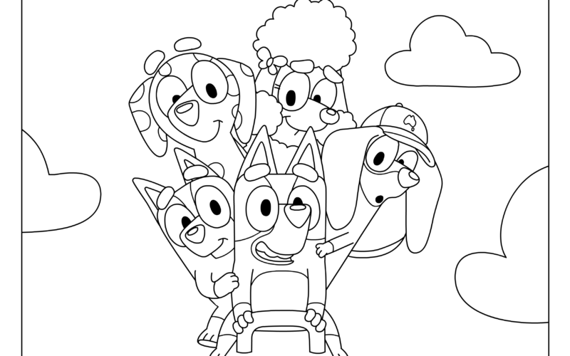 Bluey Friends Colouring Sheets Bluey Official Website