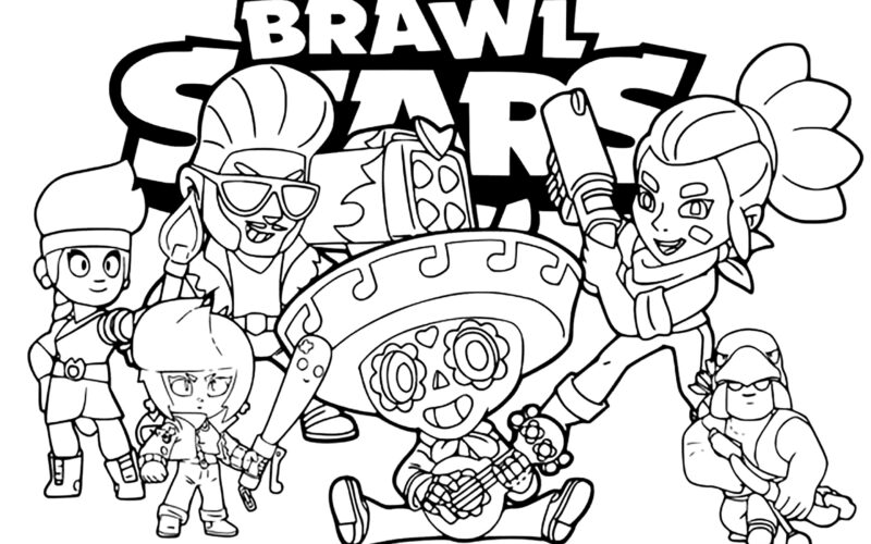 Brawl Stars And Various Acolytes Brawl Stars Coloring Pages
