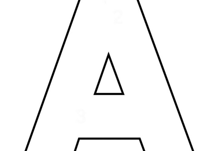 Bubble Letter A Uppercase FREE PRINTABLE