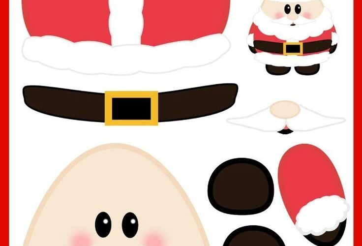 Build A Santa Printable Free Printable Paper Santa Claus Template