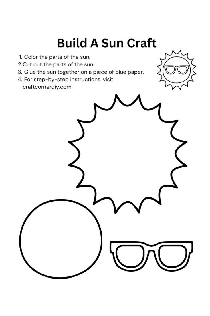 Build A Sun Craft Free Printable