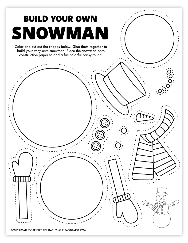printable snowman template printable snowman template