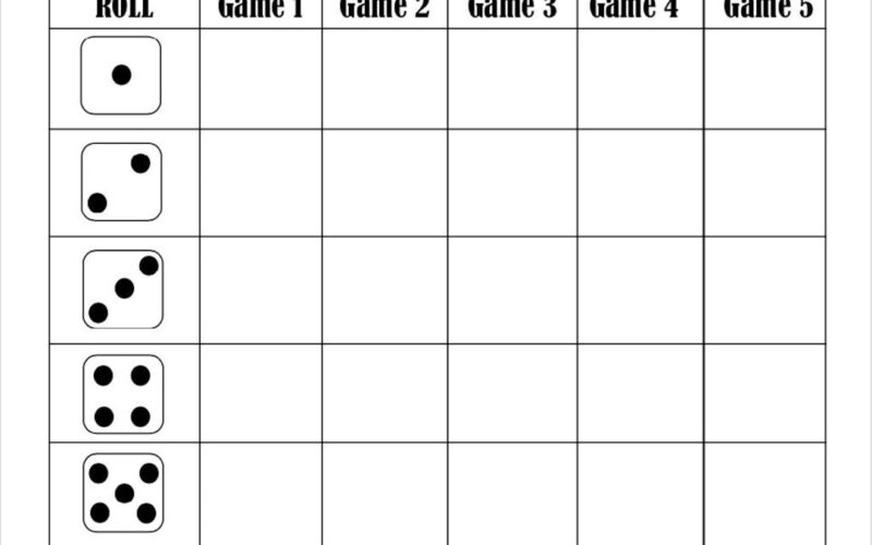 Bunco Score Card Bunco Scoresheet Bunco Score Pads Printable File PDF Download 8 5x11 Etsy