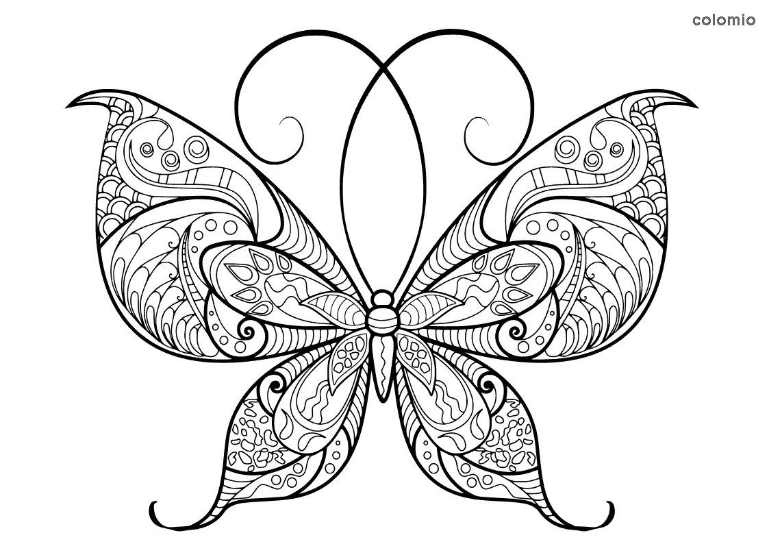 printable butterfly coloring pages free