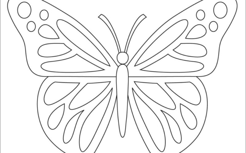 Butterfly Coloring Page Free Printable Sheets For Kids