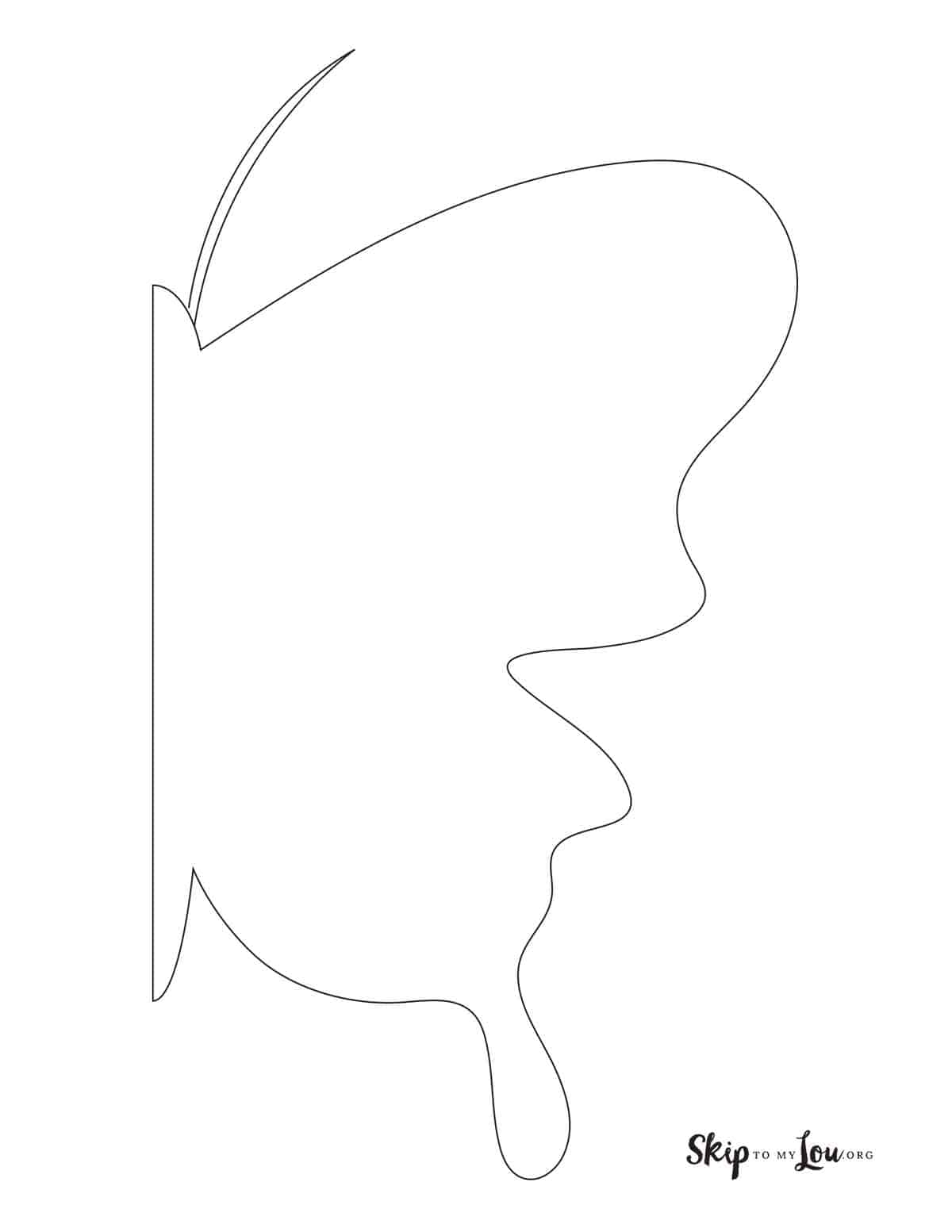printable butterfly template free