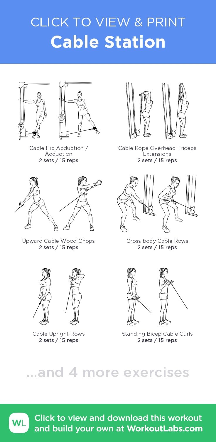 Cable Station Free Workout By WorkoutLabs Fit