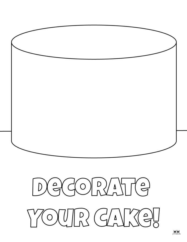 Cake Printable Free Printable Cake Stencils Templates Coloring Pages