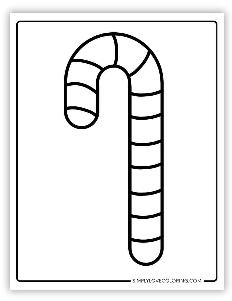 Candy Cane Templates Free PDF Printables Simply Love Coloring