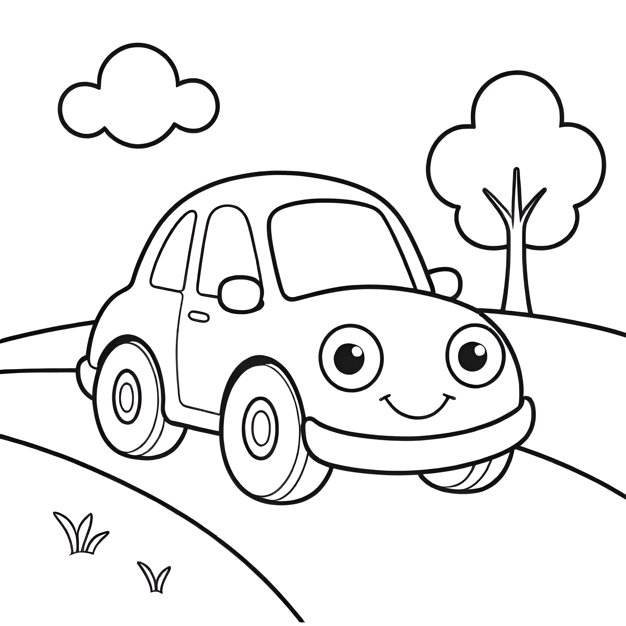car color pages printable
