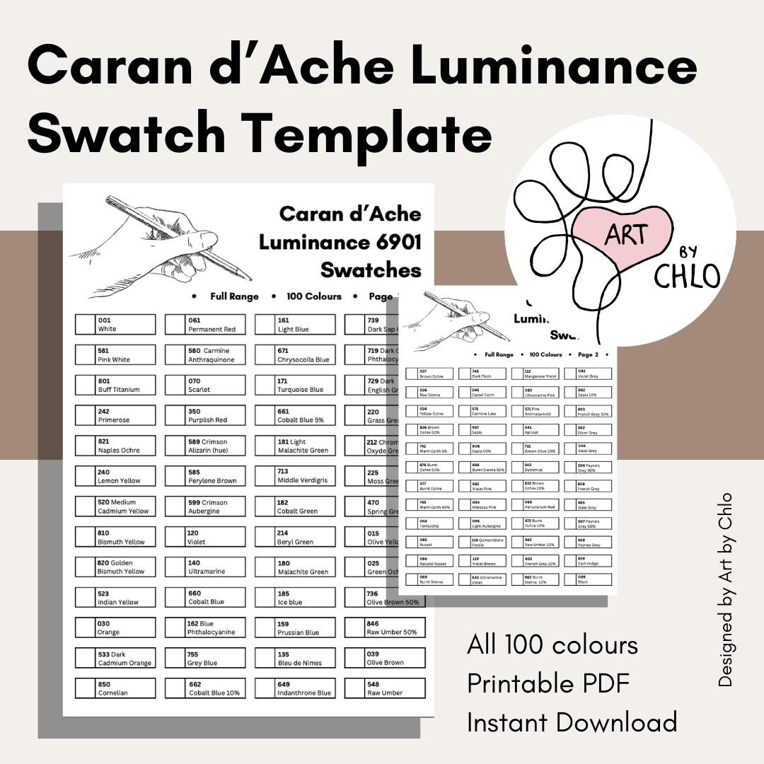 luminance swatch chart printable