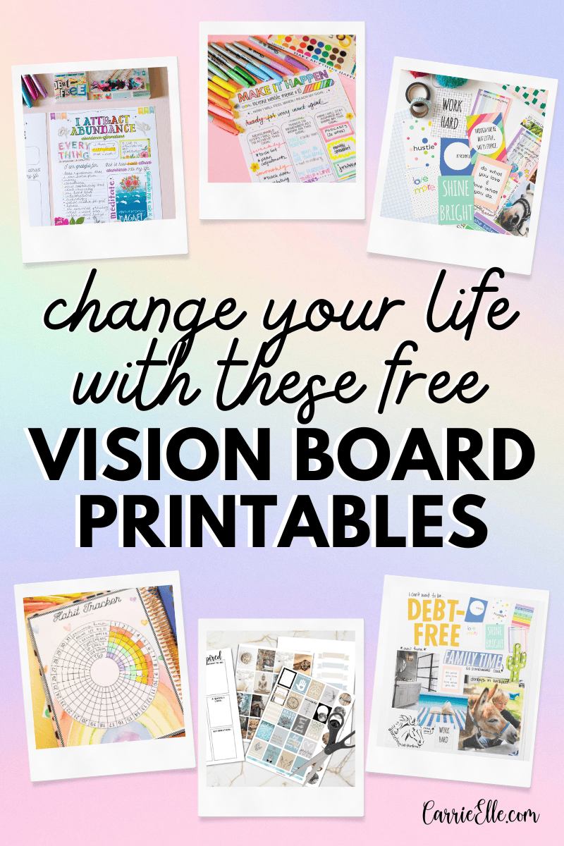 printable vision board template