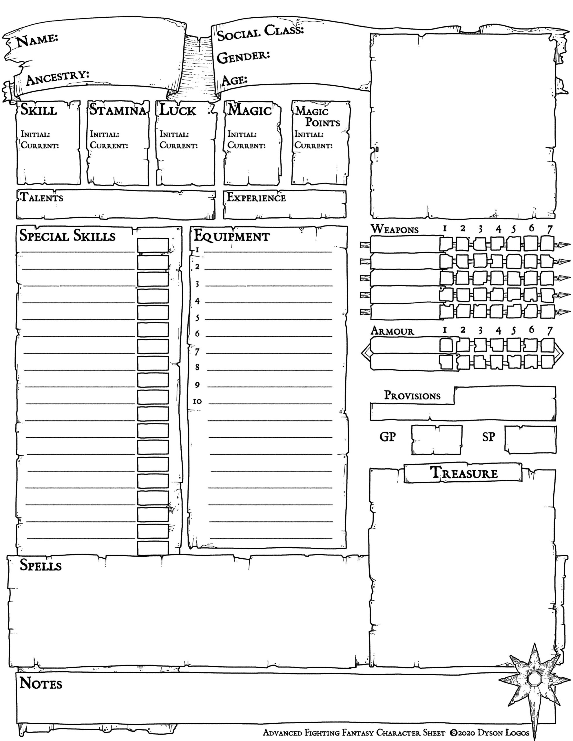 Character Sheet Dyson s Dodecahedron